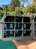 Opening Miniature #38 Gray Galaxy Black HO-Scale Neibolt House IT Victorian Mansion Built Assembled with Hinge