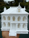Opening Miniature HO-Scale Miniature “Mayfair Mansion” New Orleans Witch House (1:87 Scale) ASSEMBLED with Hinge