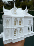Opening Miniature HO-Scale Miniature “Mayfair Mansion” New Orleans Witch House (1:87 Scale) ASSEMBLED with Hinge