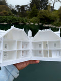 Opening Miniature HO-Scale Miniature “Mayfair Mansion” New Orleans Witch House (1:87 Scale) ASSEMBLED with Hinge
