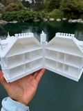 Opening Miniature HO-Scale Miniature “Mayfair Mansion” New Orleans Witch House (1:87 Scale) ASSEMBLED with Hinge