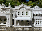 Gold Rush Bay HO-Scale Main Street Candy Palace Store w/Interiors Victorian Built 1:87
