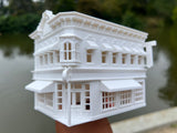 Gold Rush Bay HO-Scale Main Street Clock Shop Building Victorian Built 1:87