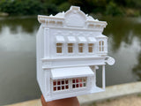 Gold Rush Bay HO-Scale Main Street Clock Shop Building Victorian Built 1:87