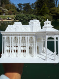 Miniature N-Scale Victorian World Main Street Emporium Shop Assembled White 1:160 by Gold Rush Bay