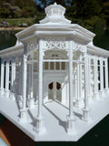 Miniature N-Scale Victorian World Main Street Emporium Shop Assembled White 1:160 by Gold Rush Bay