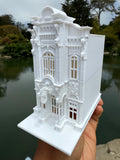 Miniature HO-Scale Victorian World Main Street Confectionery 2 Shop Assembled White 1:87 by Gold Rush Bay