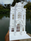 Miniature HO-Scale Victorian World Main Street Confectionery 2 Shop Assembled White 1:87 by Gold Rush Bay