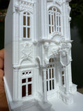 Miniature HO-Scale Victorian World Main Street Confectionery 2 Shop Assembled White 1:87 by Gold Rush Bay