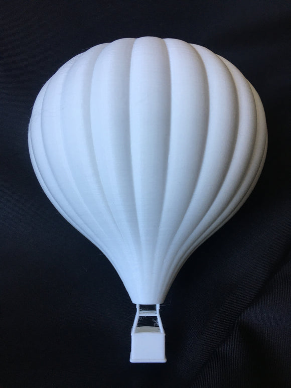 Miniature HO Scale HOT AIR BALLOON for Train Model Layouts Assembled White