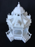White Detailed Miniature Gazebo Victorian Bandstand 1:87 or HO Scale