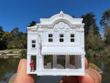 Gold Rush Bay N-Scale Main Street Candy Palace Store w/Interiors Victorian Built 1:160