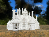 Small N-Scale Tudor Hall White 1:160 Miniature Model by Gold Rush Bay