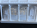 Miniature Old West #1 Saloon/Hotel Built Ready HO Scale Interiors Included White