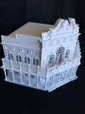 Miniature Old West #1 Saloon/Hotel Built Ready HO Scale Interiors Included White