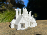 Small N-Scale Tudor Hall White 1:160 Miniature Model by Gold Rush Bay