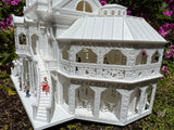 Miniature HO-Scale Port Royal Estate of New Orleans Assembled w/ Interiors by Gold Rush Bay 1:87