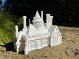 Small N-Scale Tudor Hall White 1:160 Miniature Model by Gold Rush Bay