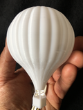 Miniature N-Scale HOT AIR BALLOON for Train Model Built Assembled White 1:160