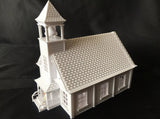 Miniature N-Scale Schoolhouse Train Model Assembled Victorian #11