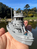 N-Scale Ship “Victoria” Miniature Railroad Tugboat Assembled Built