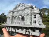 Miniature Union Train Station Classical Clock for Train Model Scenery and Dioramas