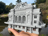 Miniature Union Train Station Classical Clock for Train Model Scenery and Dioramas