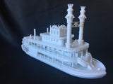 Small “Riverbelle” - Miniature N Scale Old West Steamboat Paddlewheeler Riverboat Built Train Layout