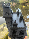 Miniature #37 Addams Family Mansion Wednesday Victorian House Built Replica