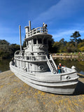 N-Scale Ship “Victoria” Miniature Railroad Tugboat Assembled Built