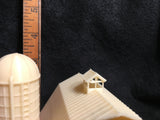 Gold Rush Bay N-Scale Miniature Old West7 Wood Color Barn+Silo 1:160 Assembled INCLUDING INTERIORS