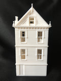 Miniature San Francisco Painted Lady #1 Victorian White House HO Scale Assembled INCLUDING INTERIORS!