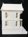 Miniature San Francisco Painted Lady #1 Victorian White House HO Scale Assembled INCLUDING INTERIORS!