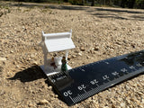 Small N-Scale Miniature#35 Shady Rest Stop Petticoat White 1:150 Gold Rush Bay