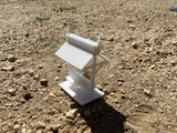Small N-Scale Miniature#35 Shady Rest Stop Petticoat White 1:150 Gold Rush Bay