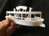 O-Scale Jungle Tour Boat Miniature Passenger Excursion Cruise Assembled & Built with Interior Seating