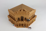 Miniature Old West #1 Saloon/Hotel Built Ready HO Scale Interiors Included Wood Color