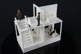 LARGE Carl's Victorian House O-Scale 1:48 Shell Including Interiors White by Gold Rush Bay 9 inches tall