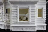 LARGE Carl's Victorian House O-Scale 1:48 Shell Including Interiors White by Gold Rush Bay 9 inches tall