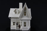 LARGE Carl's Victorian House O-Scale 1:48 Shell Including Interiors White by Gold Rush Bay 9 inches tall