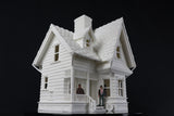 LARGE Carl's Victorian House O-Scale 1:48 Shell Including Interiors White by Gold Rush Bay 9 inches tall