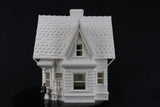 LARGE Carl's Victorian House O-Scale 1:48 Shell Including Interiors White by Gold Rush Bay 9 inches tall
