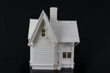 LARGE Carl's Victorian House O-Scale 1:48 Shell Including Interiors White by Gold Rush Bay 9 inches tall