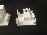 Paintable Miniature House Interior Set (5 White Rooms) - Fits Gold Rush Bay Victorian models