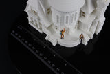 Gold Rush Bay Tudor Style "Castle House" White HO-Scale 1:87 INCLUDING INTERIORS