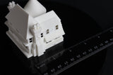 Small Tudor Style "Castle House" White N-Scale 1:160 by Gold Rush Bay INCLUDING INTERIORS