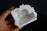 Small Tudor Style "Castle House" White N-Scale 1:160 by Gold Rush Bay INCLUDING INTERIORS