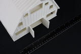 Large Miniature O-Scale1:48 White Old West Barn Built with Interiors