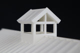 Large Miniature O-Scale1:48 White Old West Barn Built with Interiors