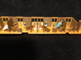 COLOR HO RIVAROSSI OBSERVATION TAIL CAR INTERIOR #9051 1930's AHM IHC Passenger